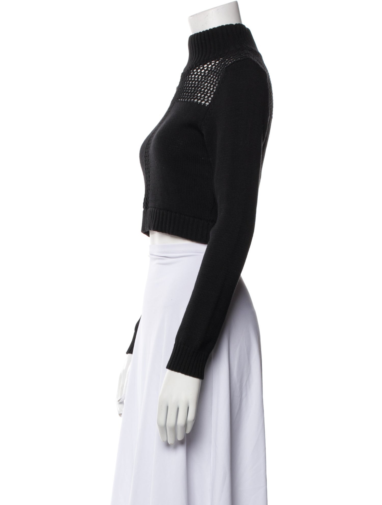 Jonny Cota Studio Mock Neck Long Sleeve Crop Top