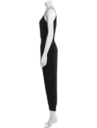Jonny Cota Studio Silk Scoop Neck Jumpsuit