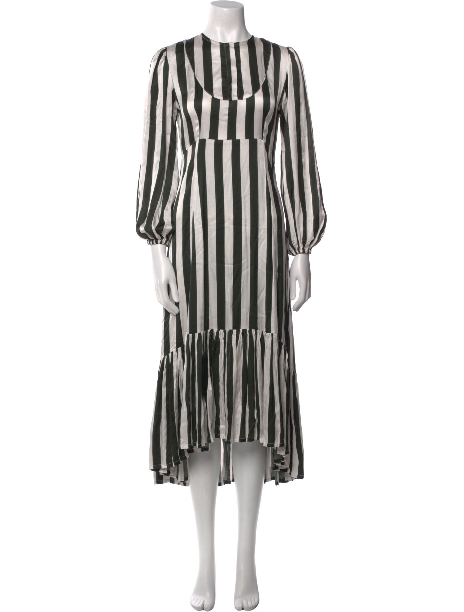 Jonny Cota Studio Striped Long Dress