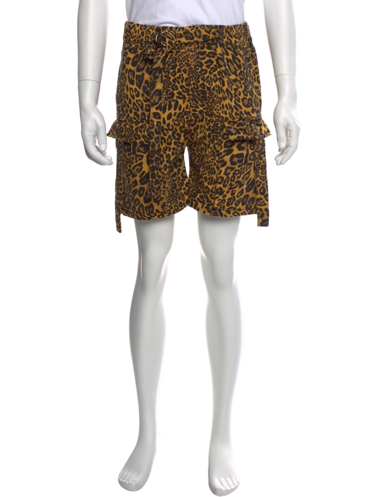 Jonny Cota Studio Animal Print Flat Front Shorts