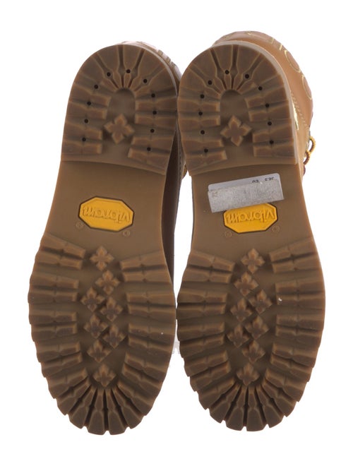 Jimmy Choo x Timberland Leather Glitter Accents Combat Boots