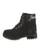 Jimmy Choo x Timberland Suede Printed Combat Boots