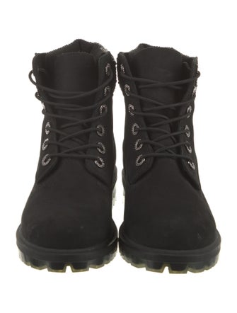 Jimmy Choo x Timberland Suede Printed Combat Boots