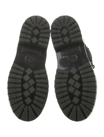 Jimmy Choo x Timberland Suede Printed Combat Boots