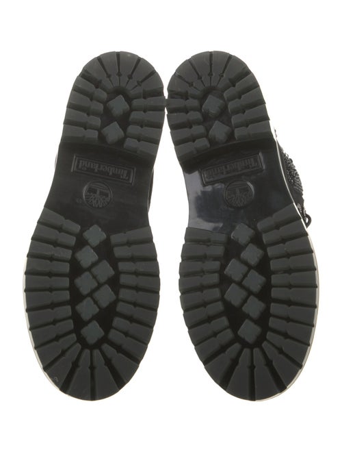 Jimmy Choo x Timberland Suede Printed Combat Boots