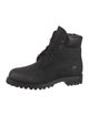 Jimmy Choo x Timberland Nubuck Glitter Accents Lace-Up Boots