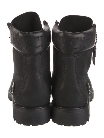 Jimmy Choo x Timberland Nubuck Glitter Accents Lace-Up Boots