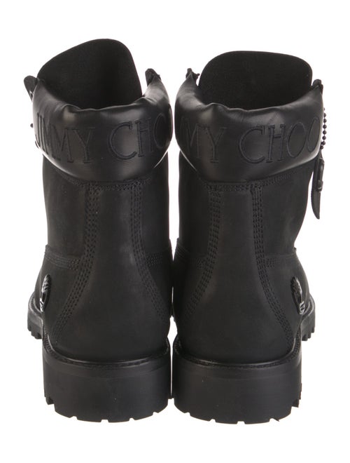 Jimmy Choo x Timberland Nubuck Glitter Accents Lace-Up Boots