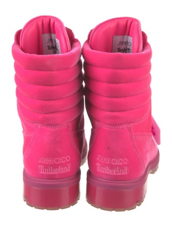 Jimmy Choo x Timberland Velvet Combat Boots