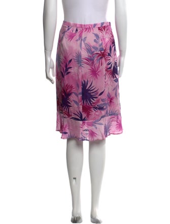 Juliana Collezione Silk Knee-Length Skirt