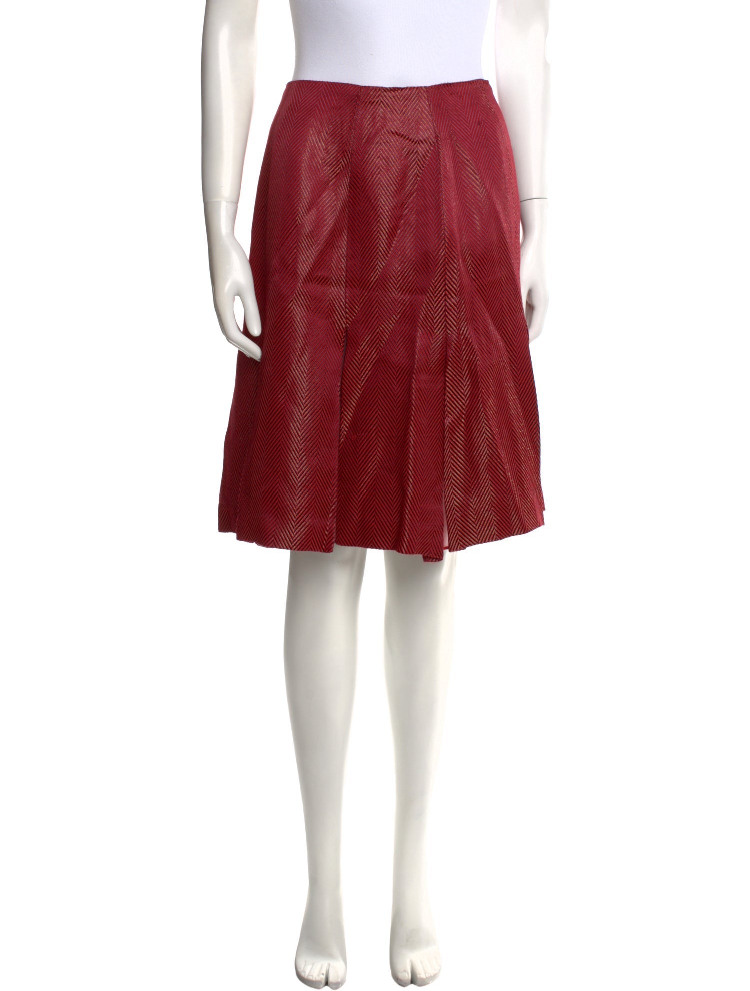 Juliana Collezione Glitter Accents Knee-Length Skirt