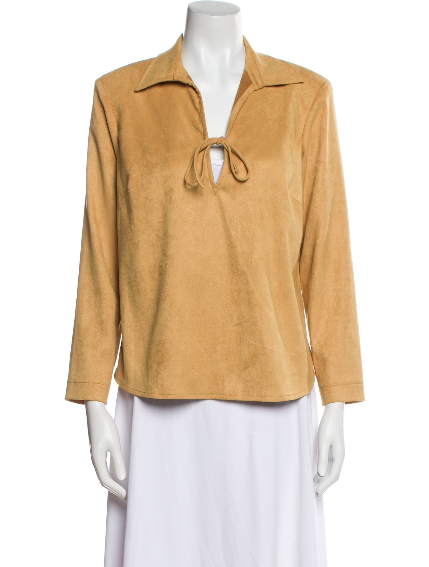 Juliana Collezione V-Neck Long Sleeve Blouse