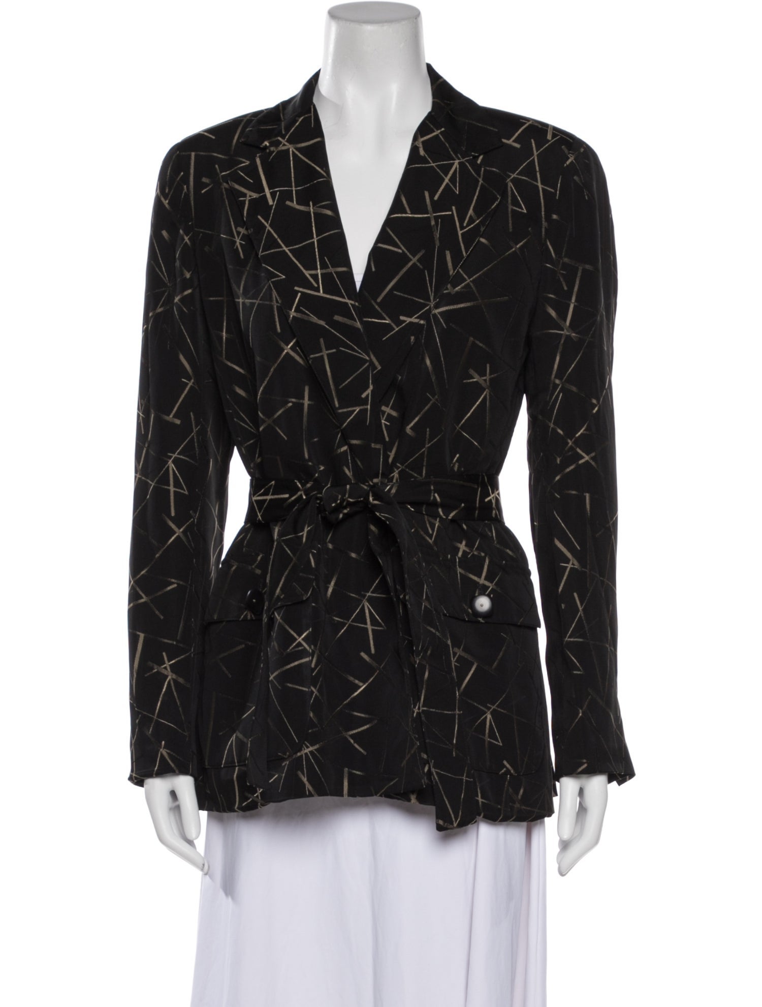 Juliana Collezione Printed Evening Jacket