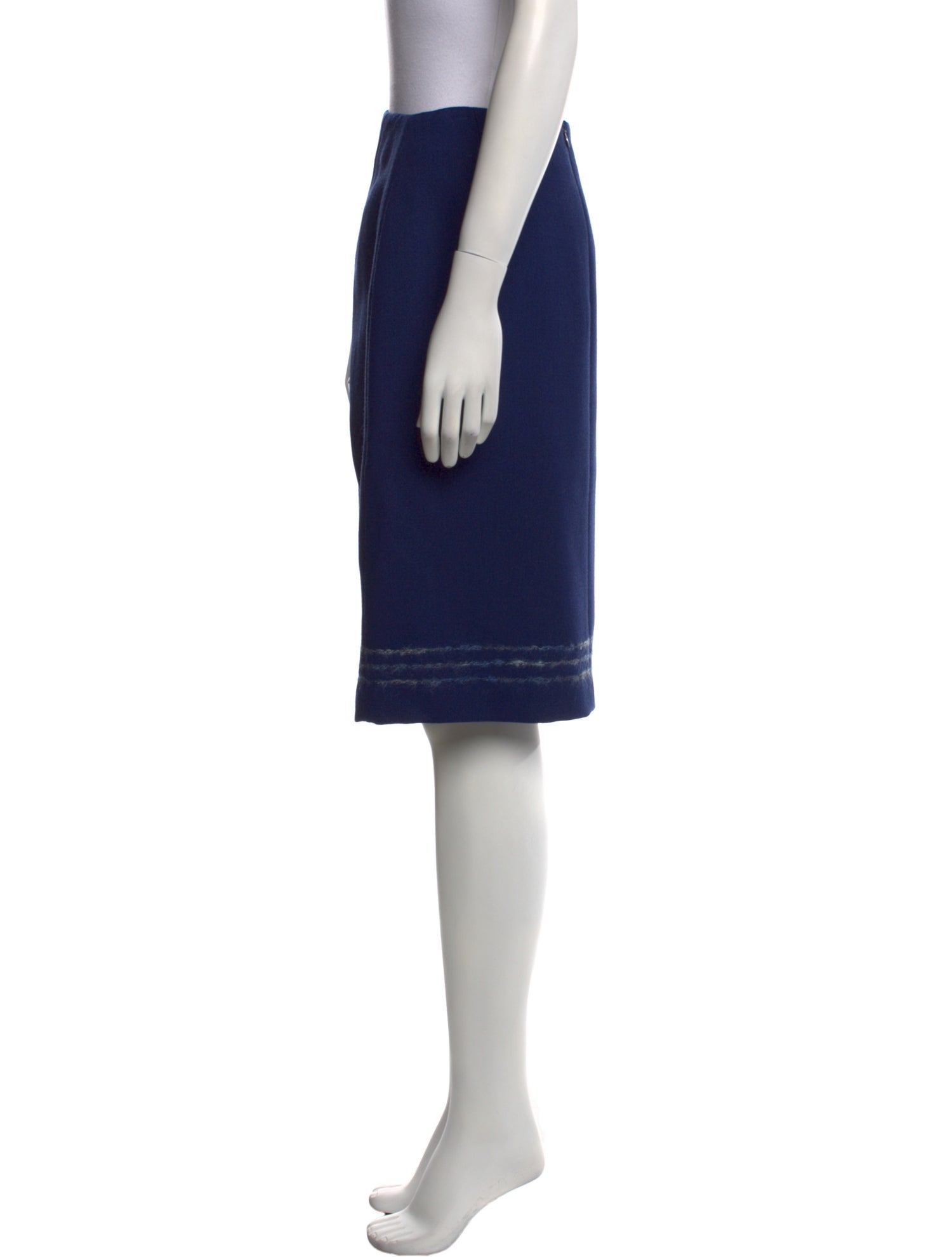 Juliana Collezione Wool Knee-Length Skirt