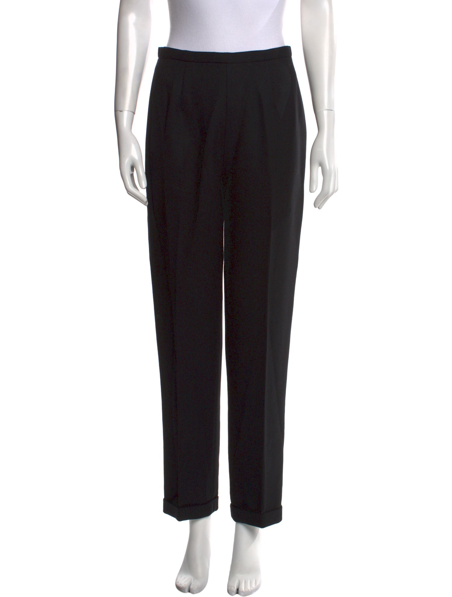Juliana Collezione Wool Straight Leg Pants