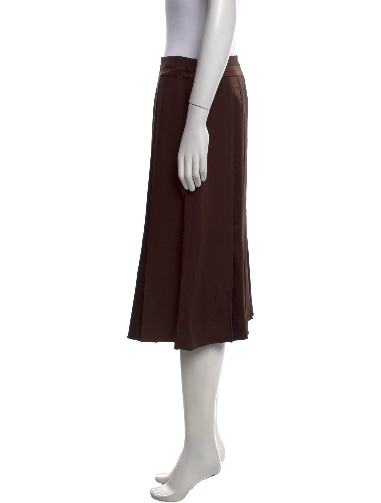 Juliana Collezione Silk Knee-Length Skirt