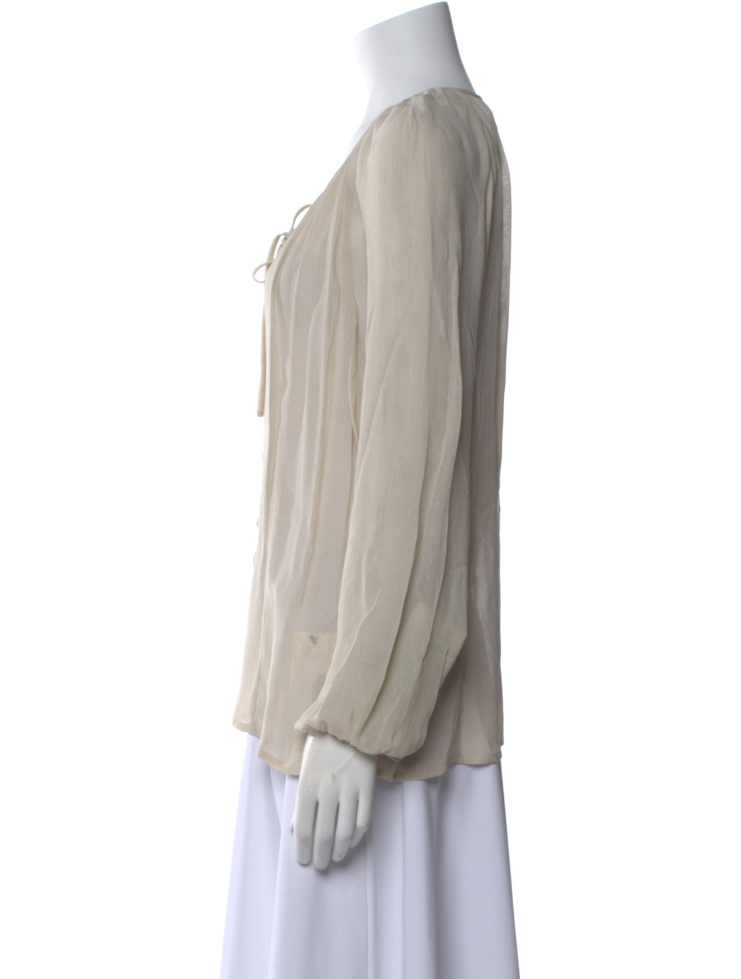 Juliana Collezione V-Neck Long Sleeve Button-Up Top w/ Tags