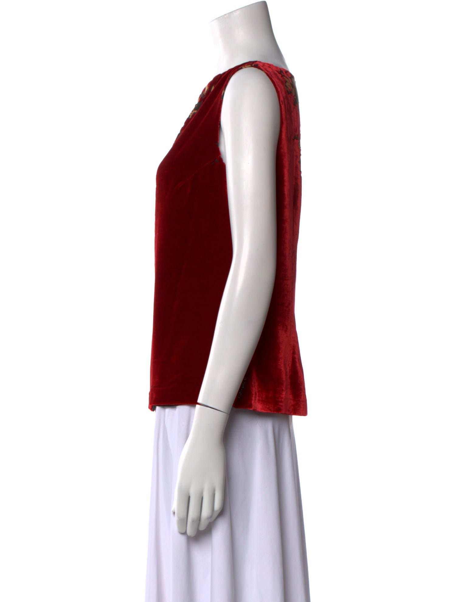 Juliana Collezione Printed Scoop Neck Top