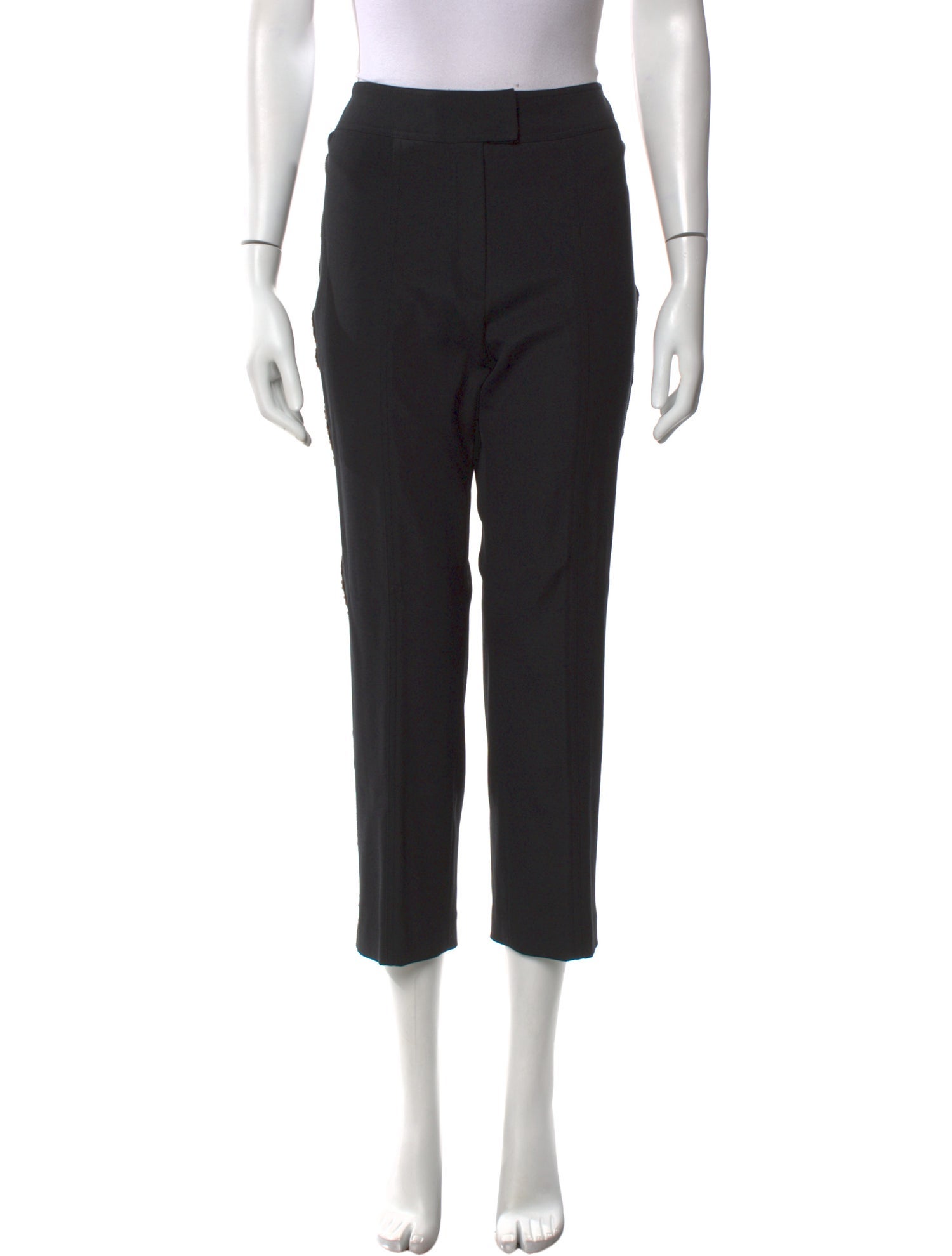 Juliana Collezione Silk Straight Leg Pants