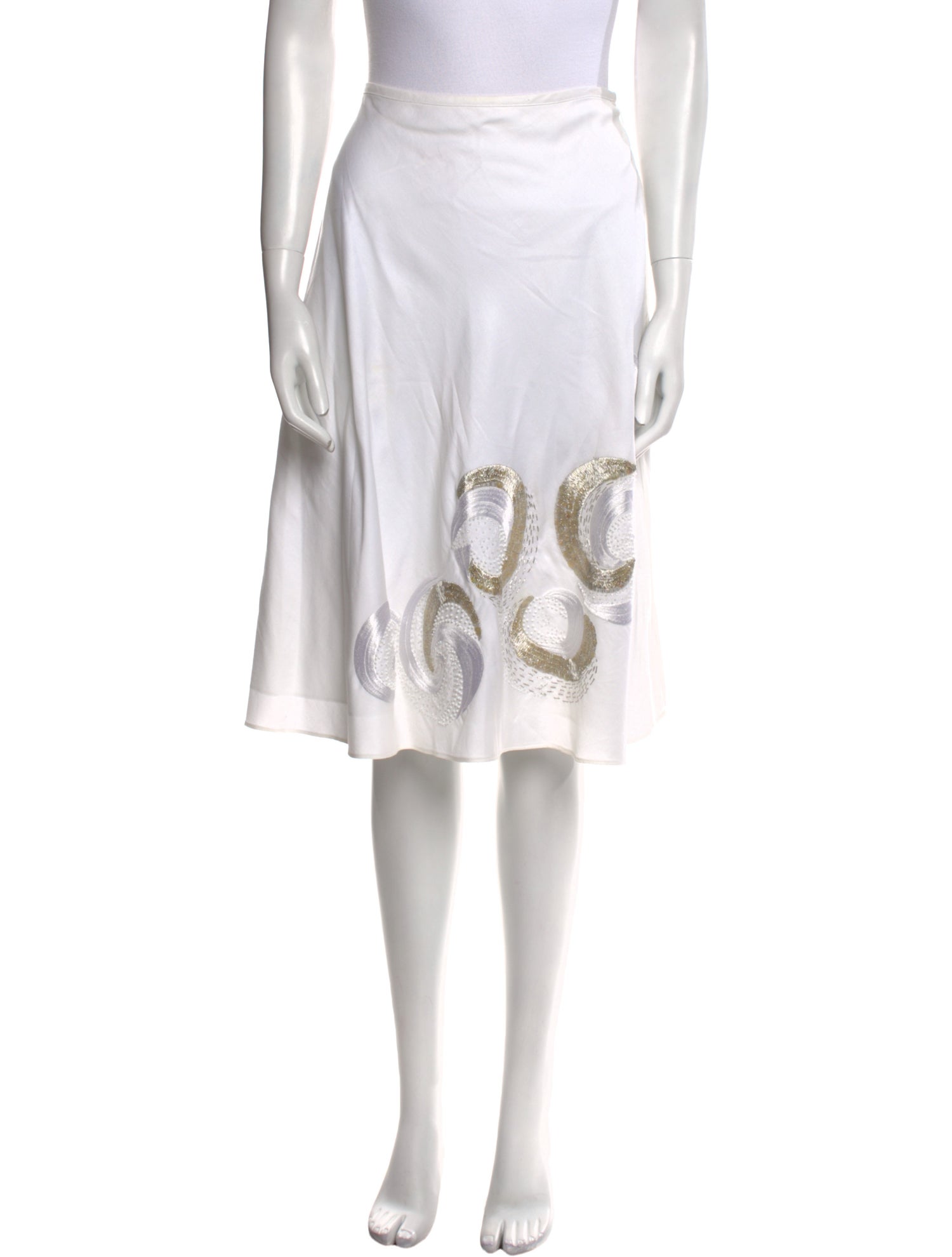 Juliana Collezione Glitter Accents Knee-Length Skirt