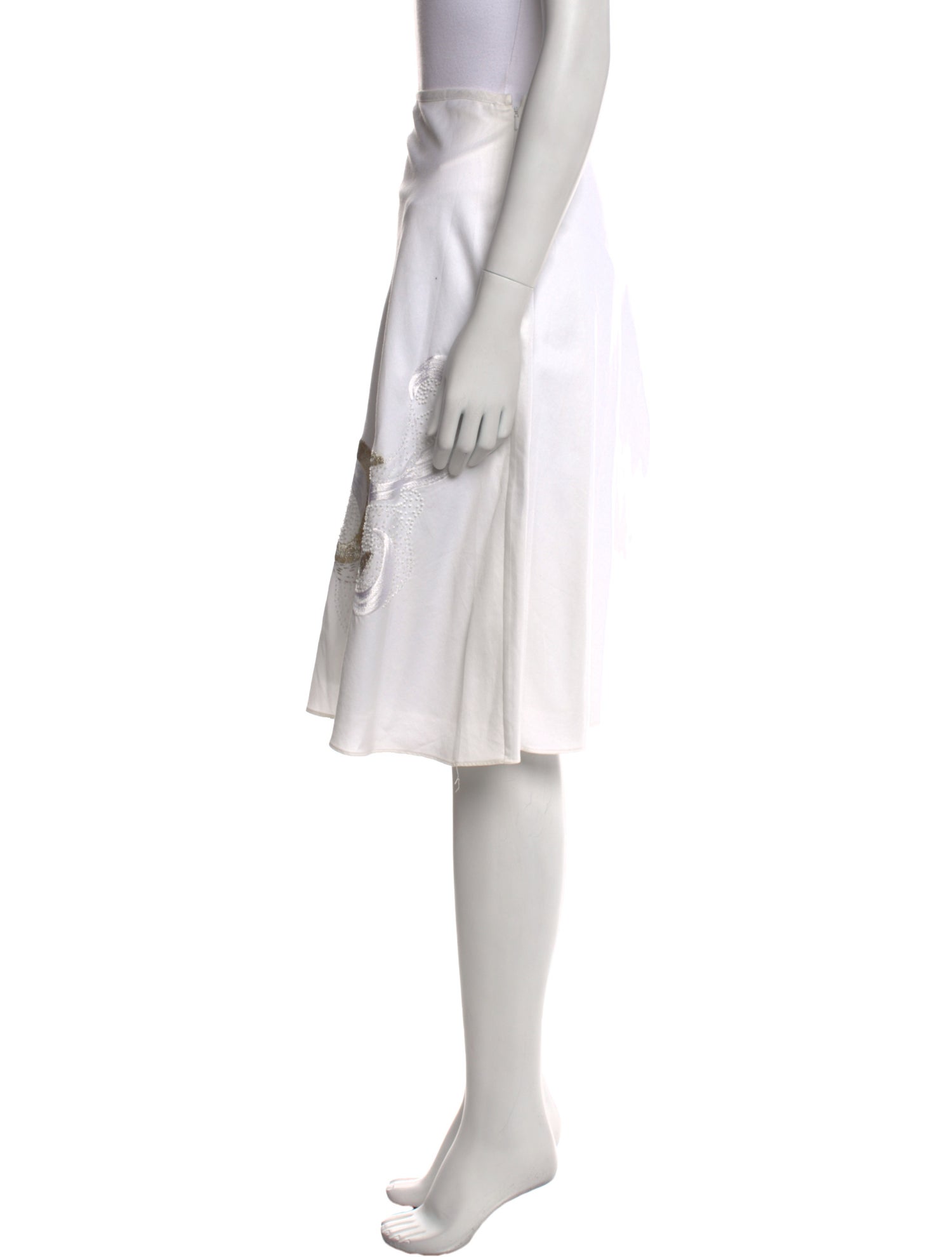 Juliana Collezione Glitter Accents Knee-Length Skirt