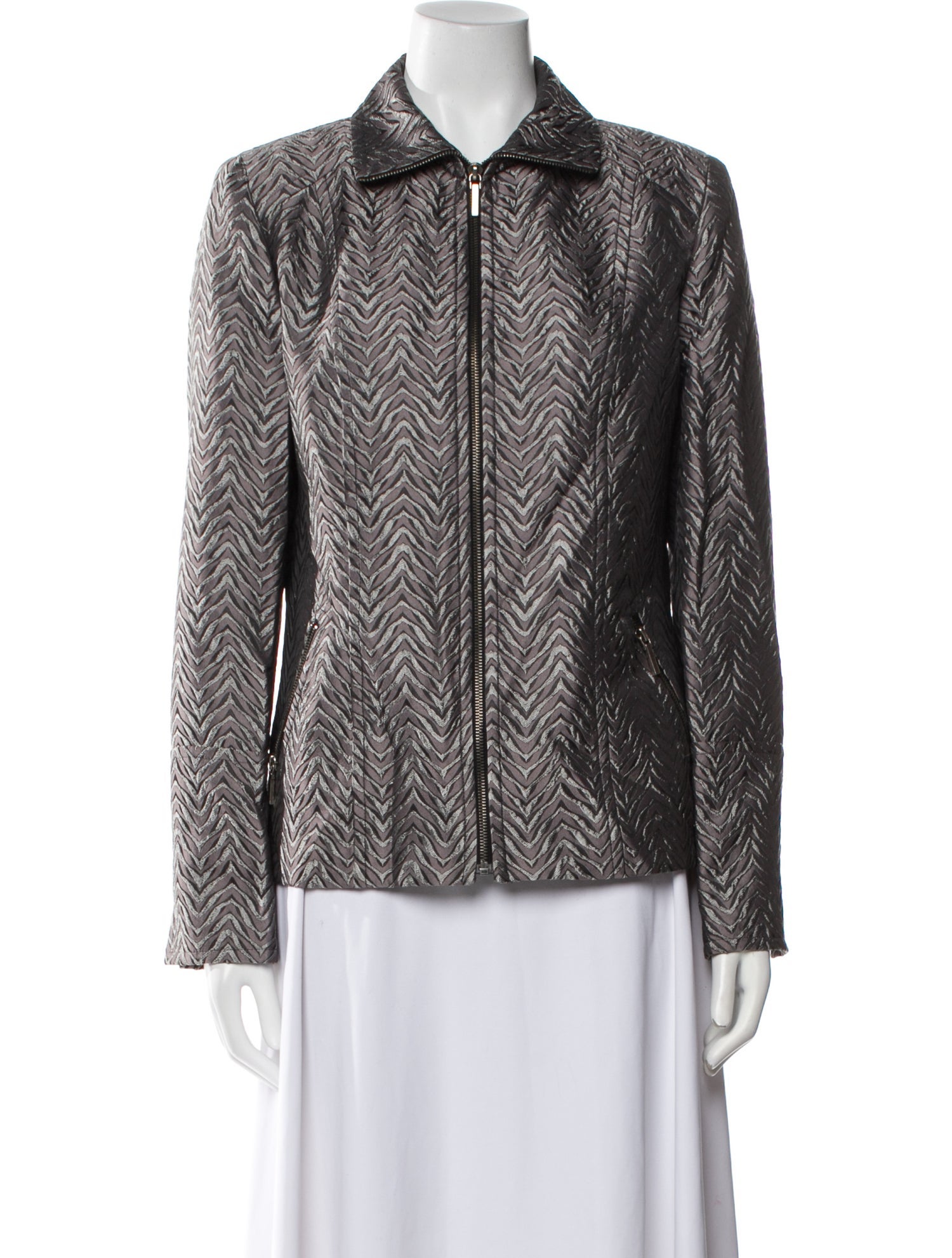 Juliana Collezione Printed Evening Jacket