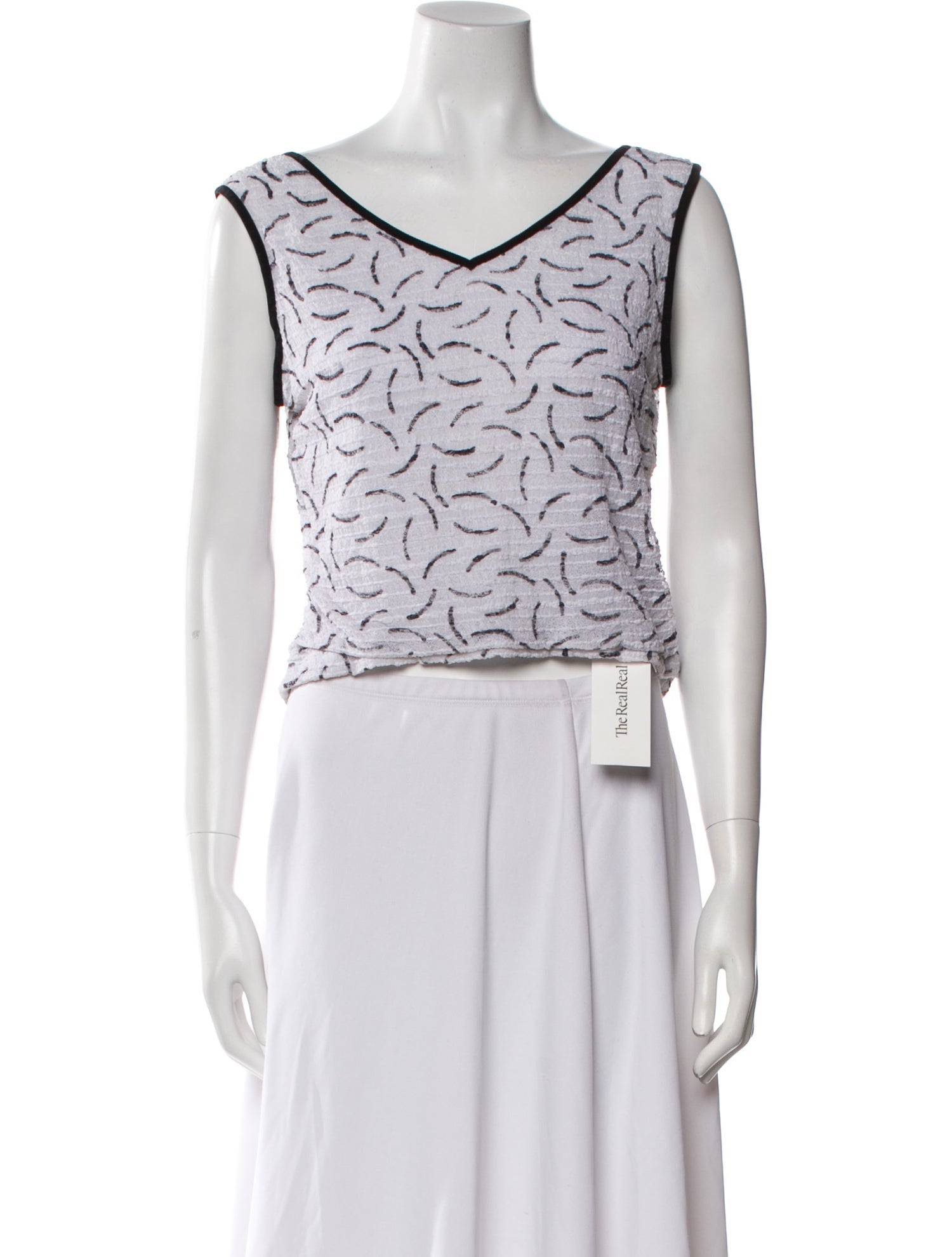 Juliana Collezione Nylon Printed Crop Top