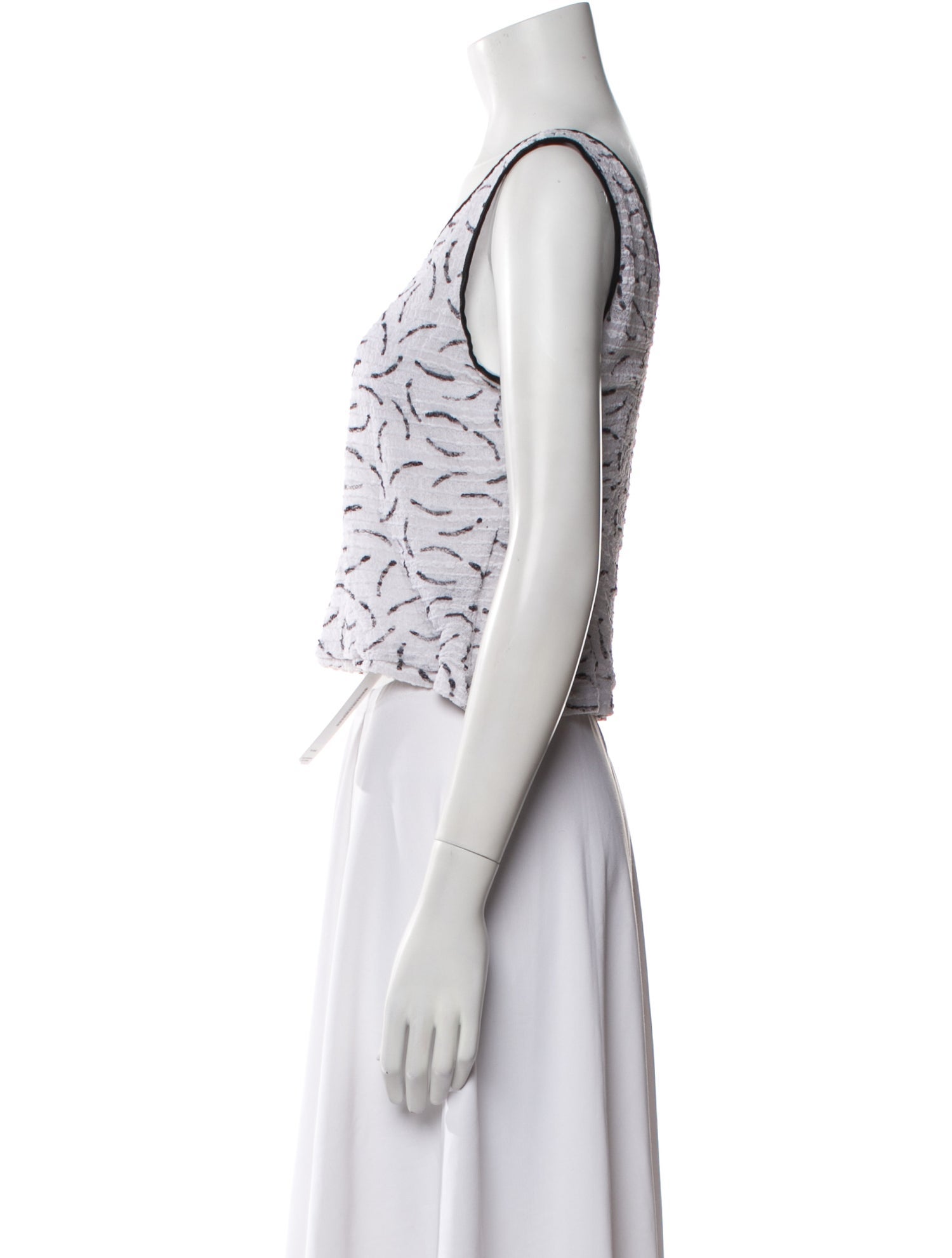 Juliana Collezione Nylon Printed Crop Top