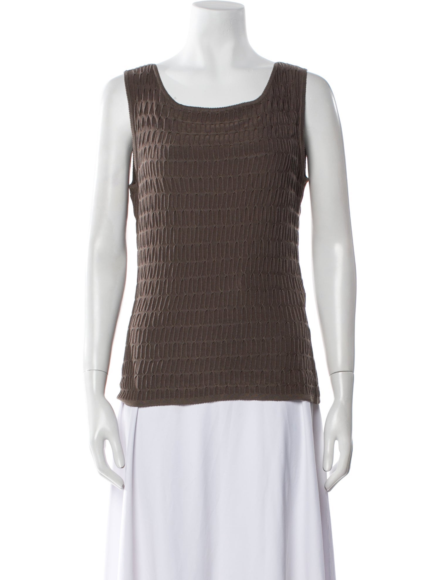 Juliana Collezione Silk Square Neckline Top