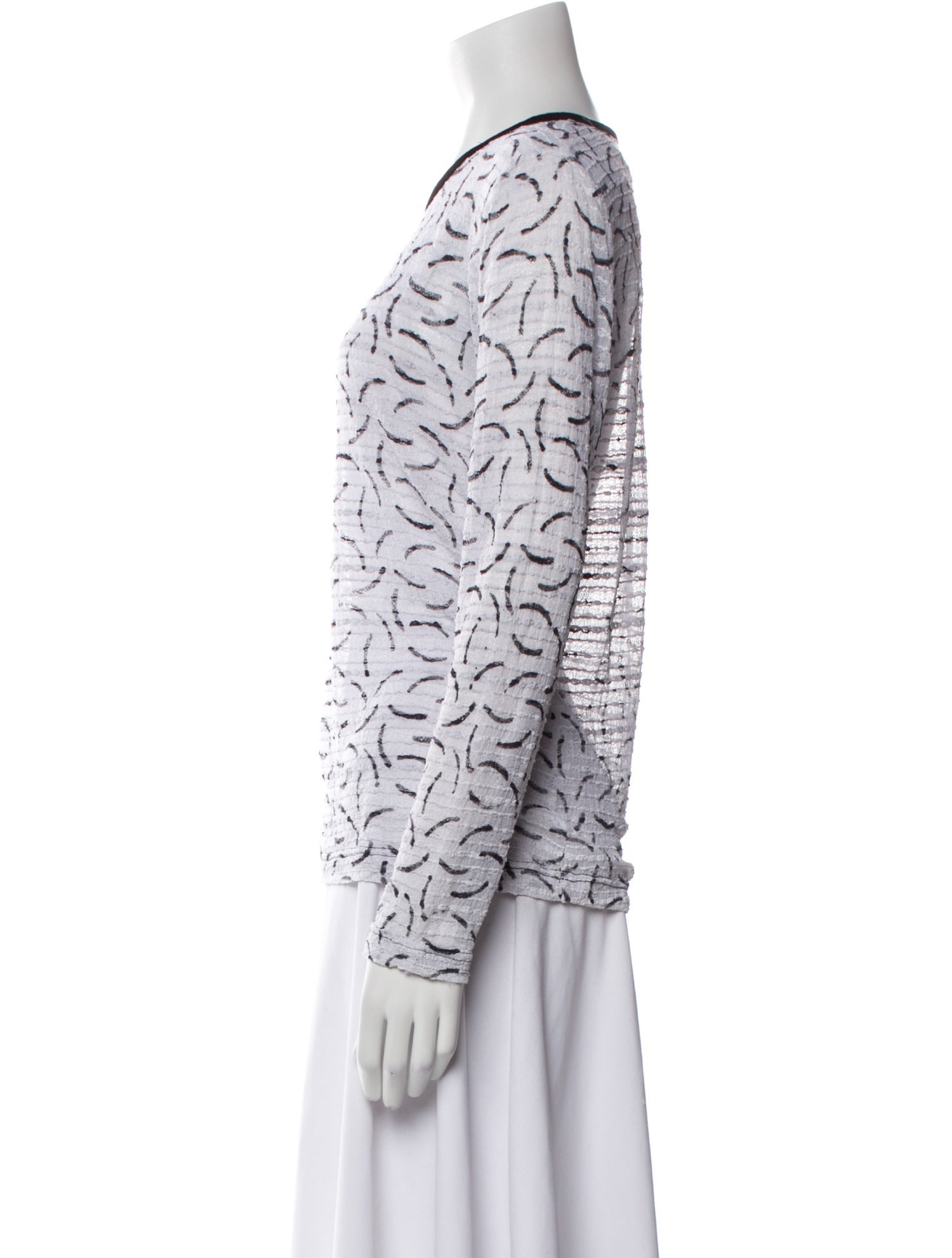 Juliana Collezione Nylon Printed Sweater