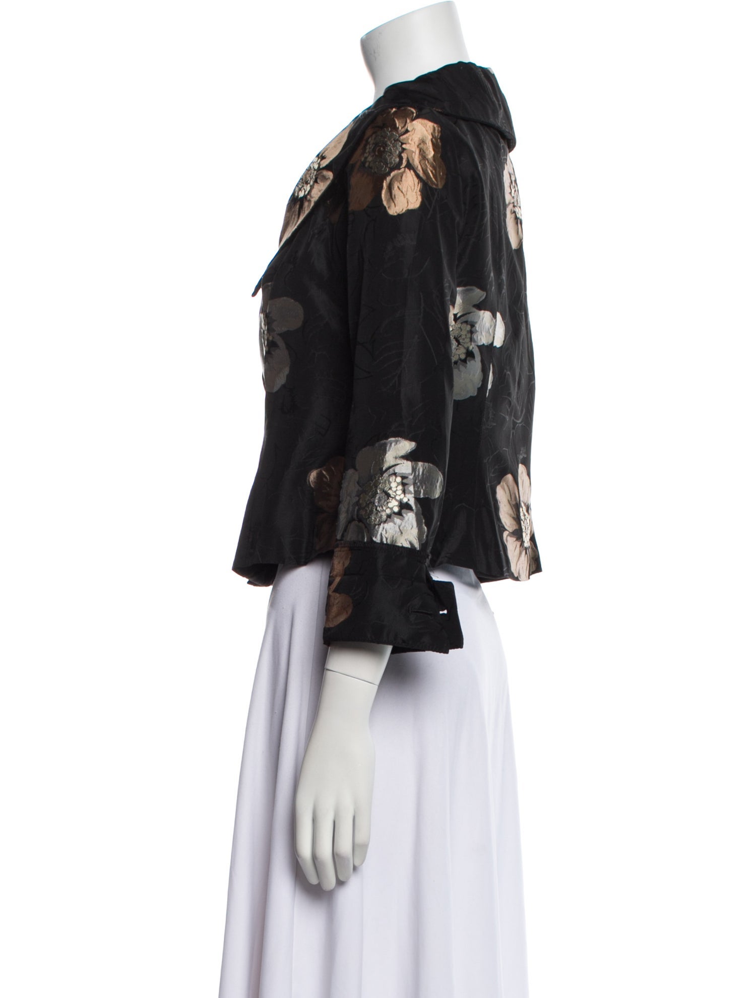 Juliana Collezione Floral Print Evening Jacket