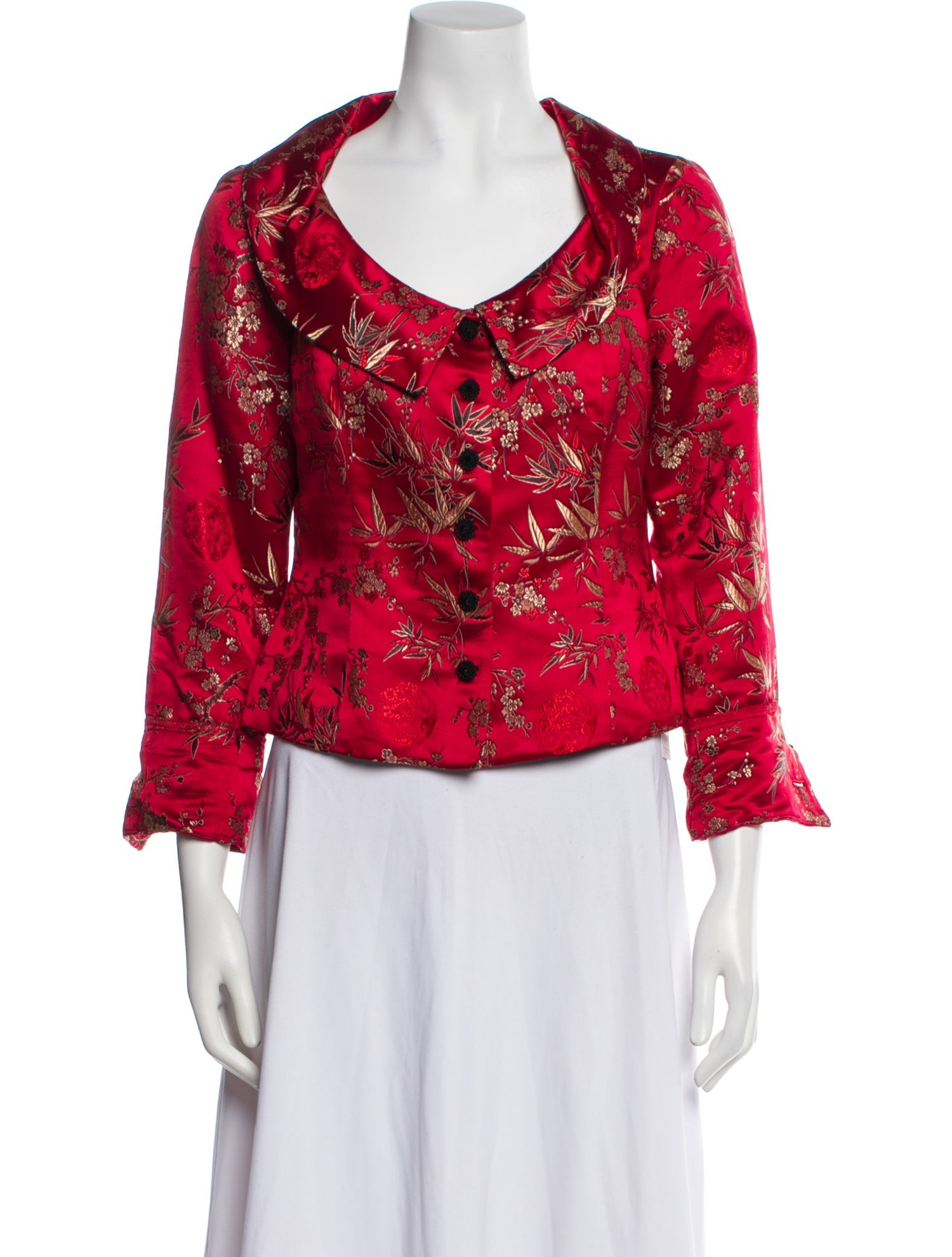 Juliana Collezione Floral Print Evening Jacket