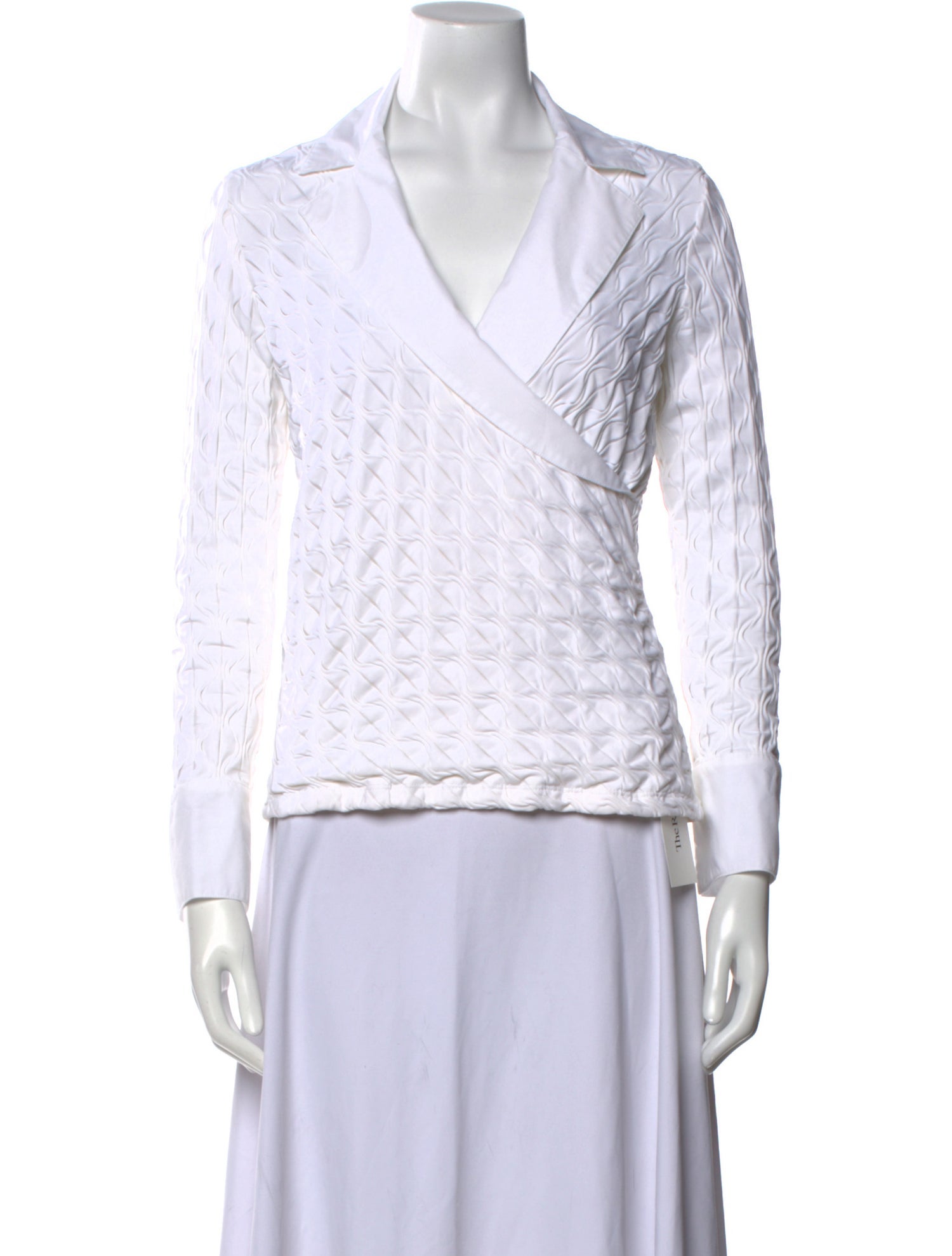 Juliana Collezione Printed V-Neck Top