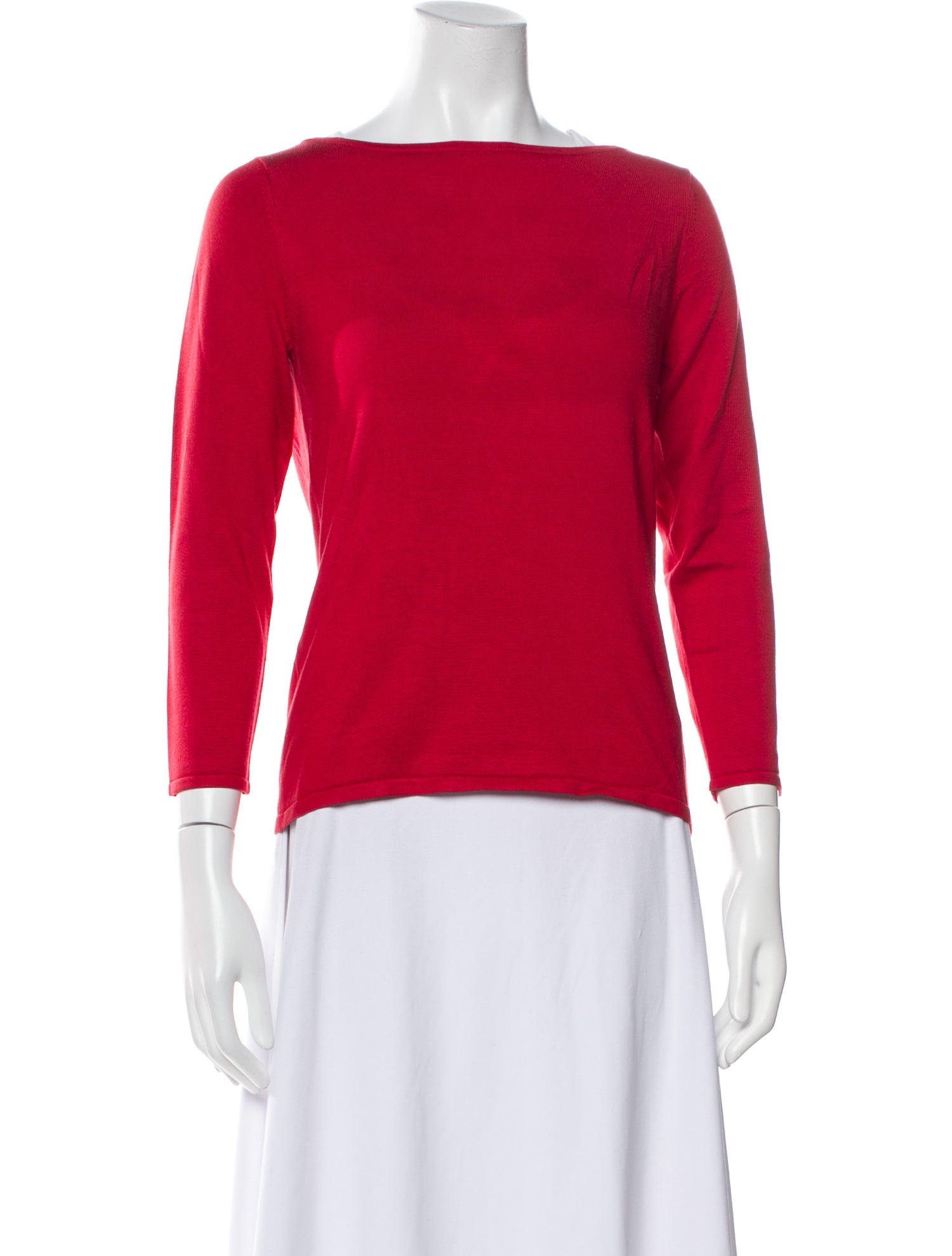 Juliana Collezione Silk Bateau Neckline Top