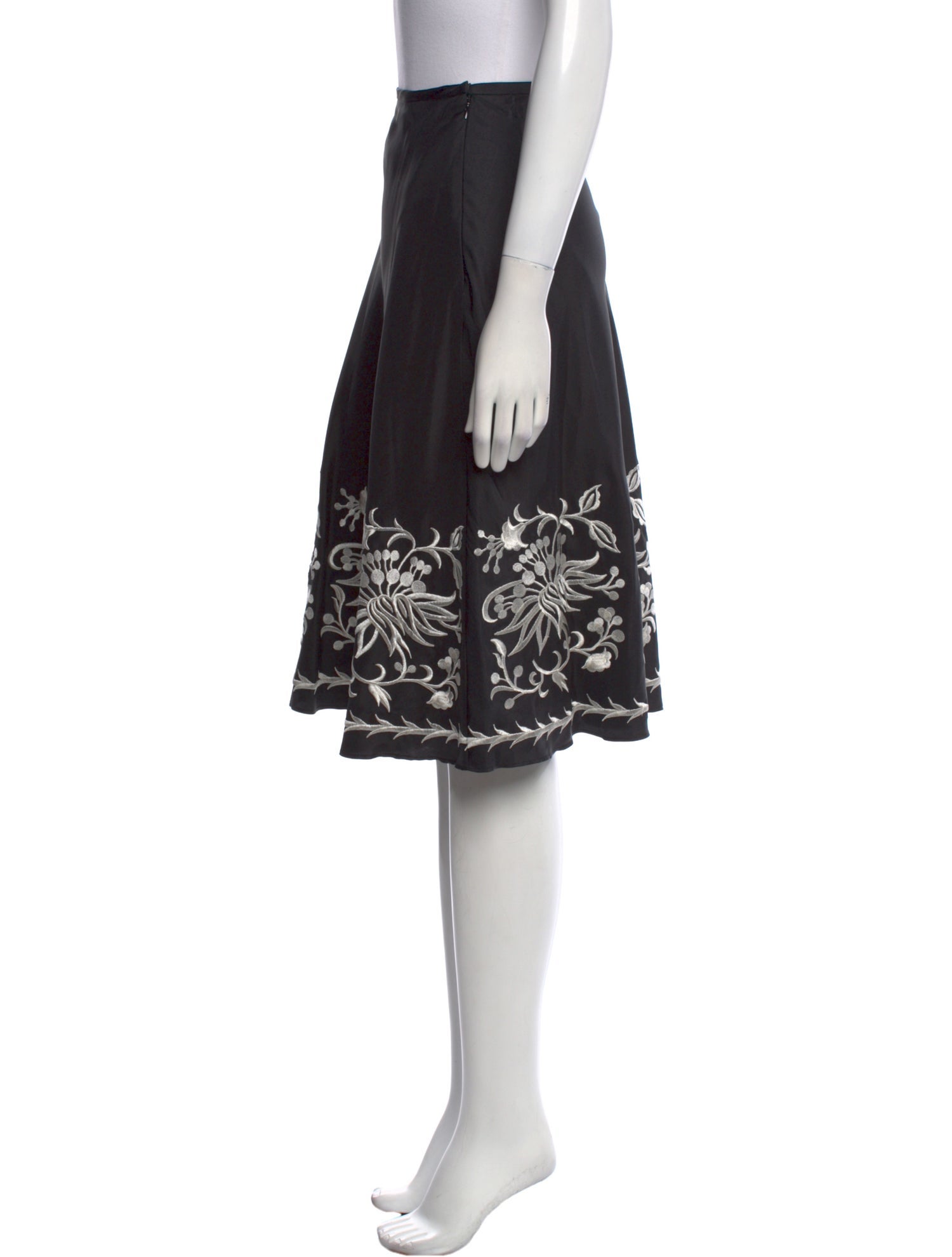 Juliana Collezione Silk Knee-Length Skirt w/ Tags