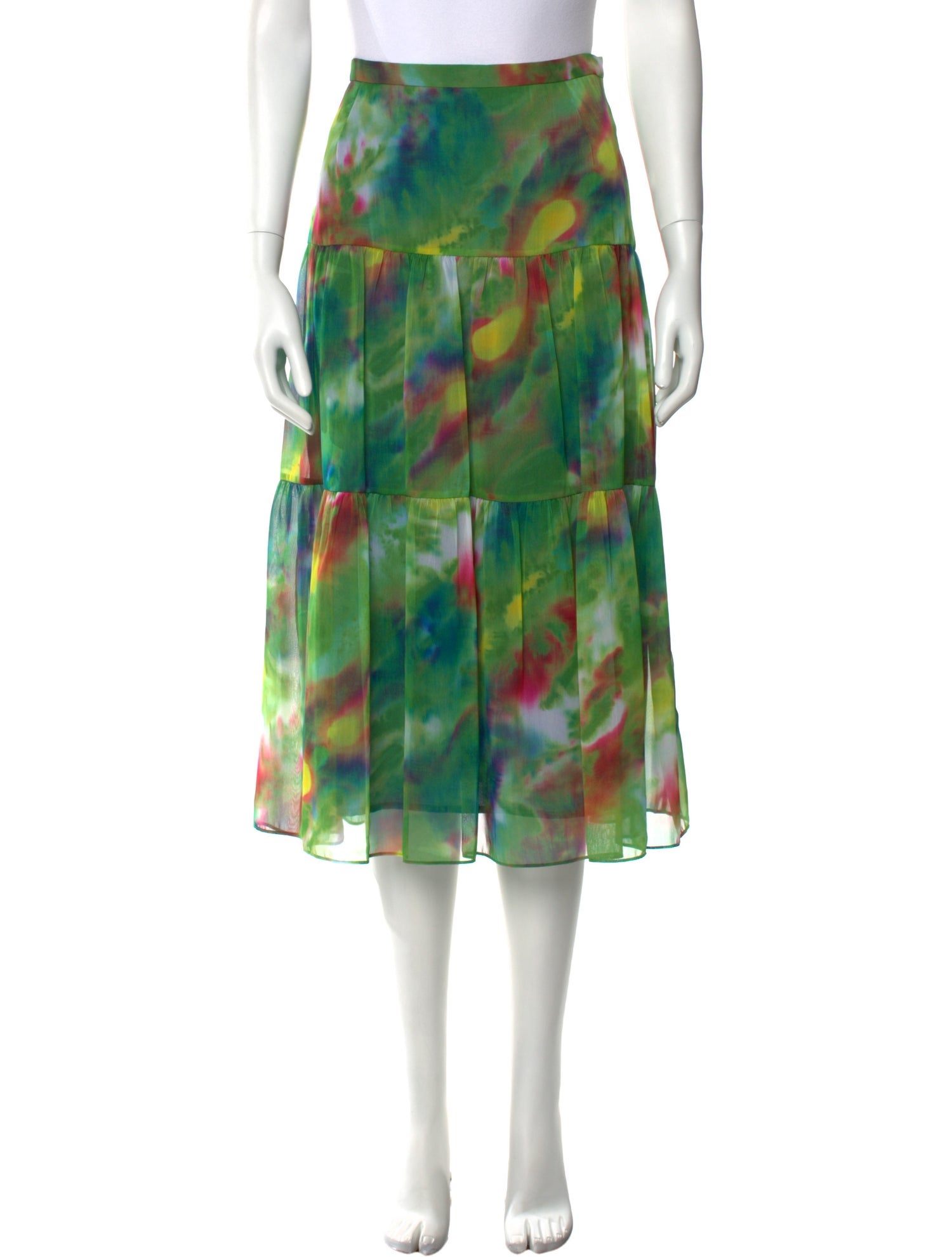 Juliana Collezione Printed Midi Length Skirt