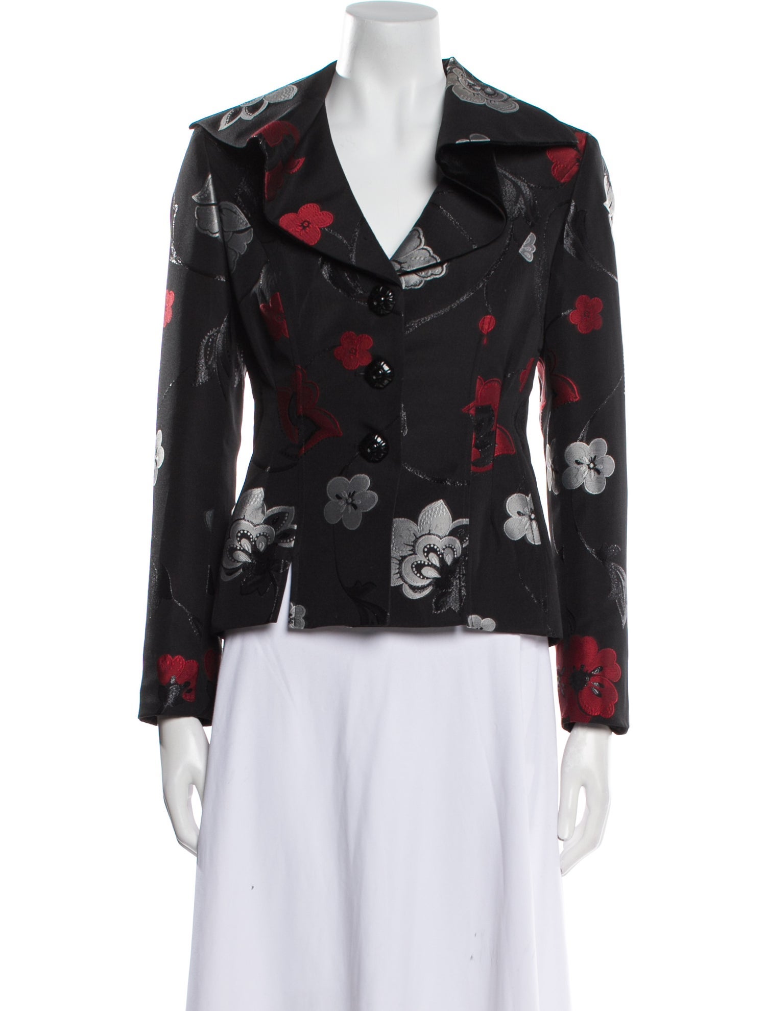 Juliana Collezione Floral Print Blazer