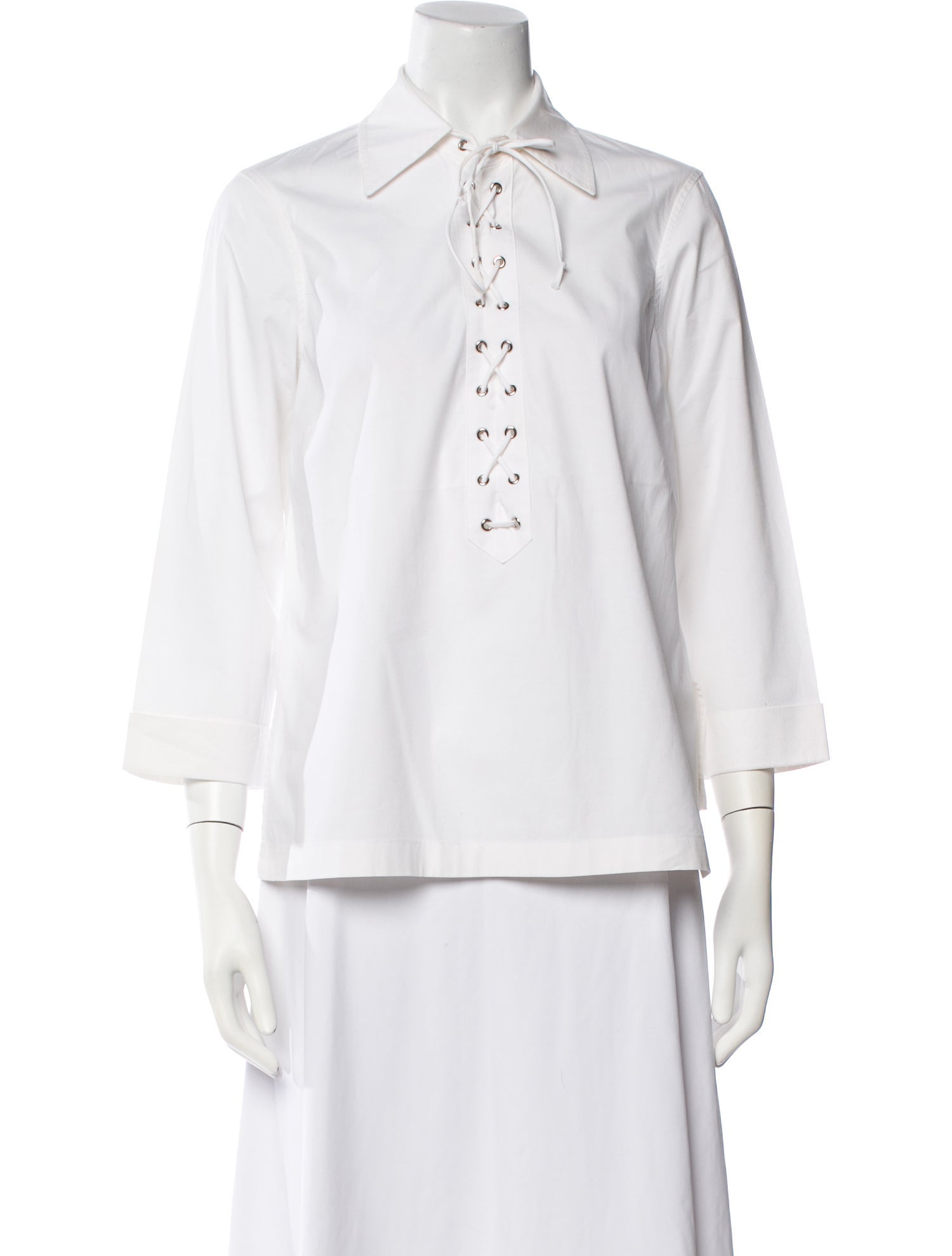 Juliana Collezione Three-Quarter Sleeve Blouse
