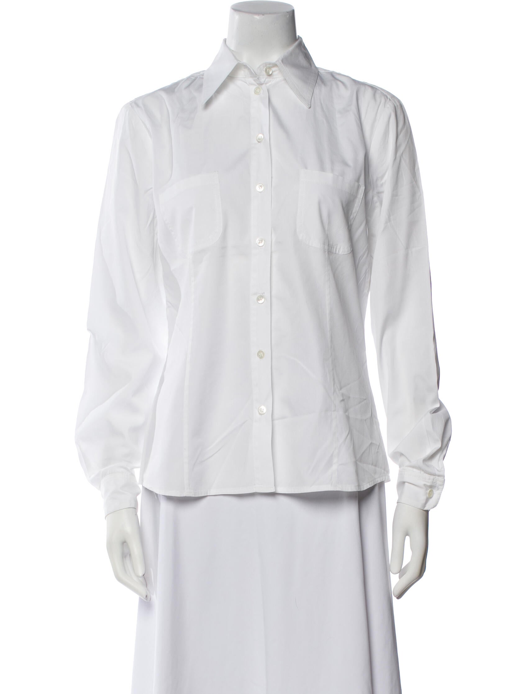 Juliana Collezione Long Sleeve Button-Up Top