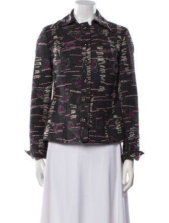 Juliana Collezione Wool Tweed Pattern Jacket