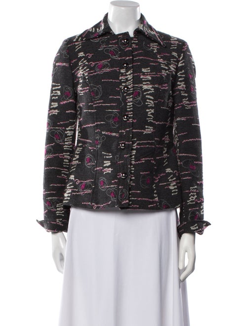 Juliana Collezione Wool Tweed Pattern Jacket