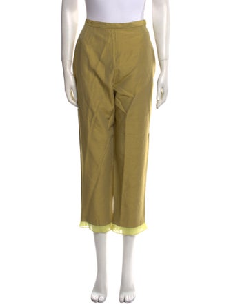 Juliana Collezione Silk Straight Leg Pants