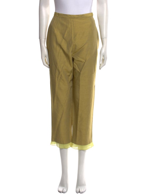 Juliana Collezione Silk Straight Leg Pants