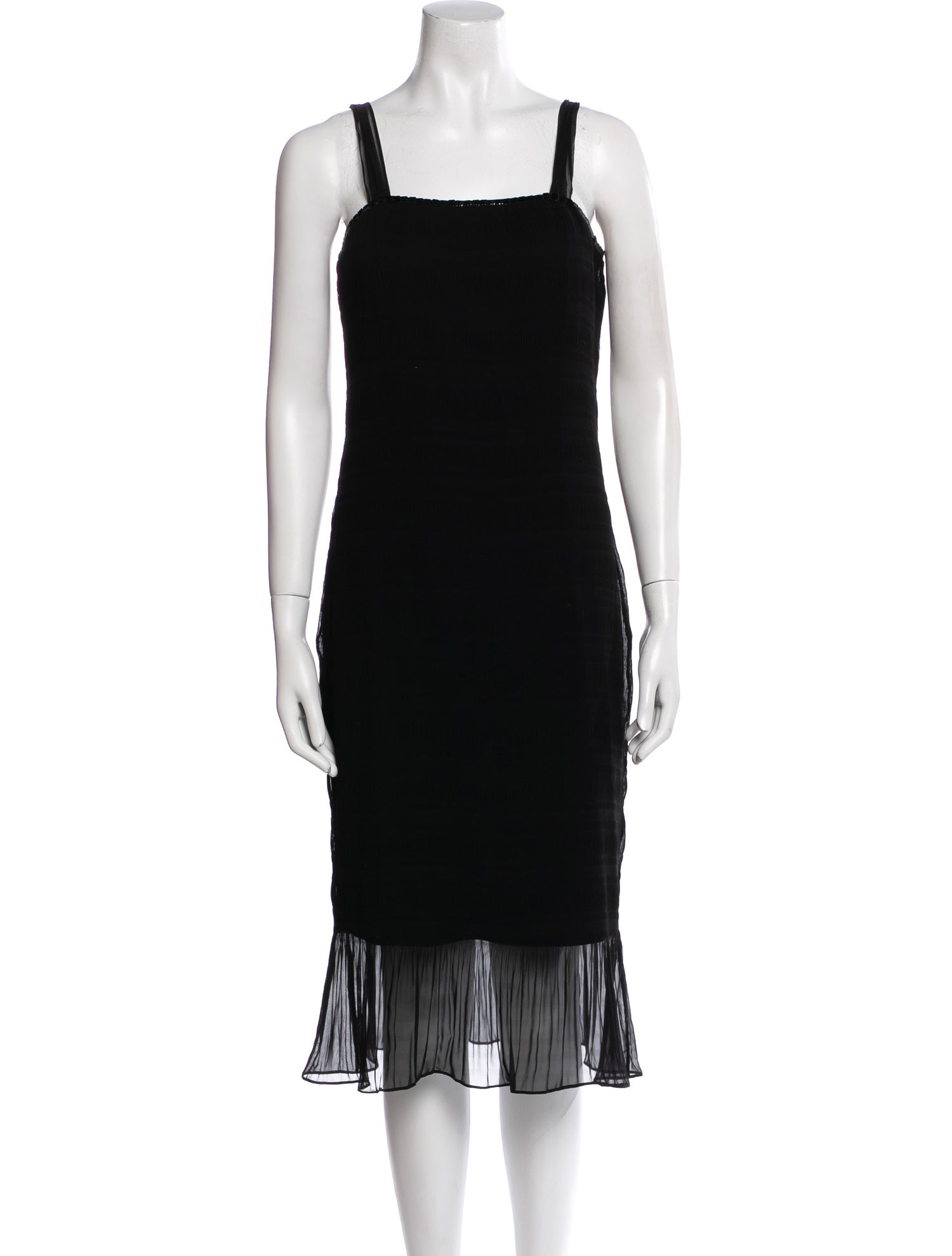 Juliana Collezione Square Neckline Midi Length Dress