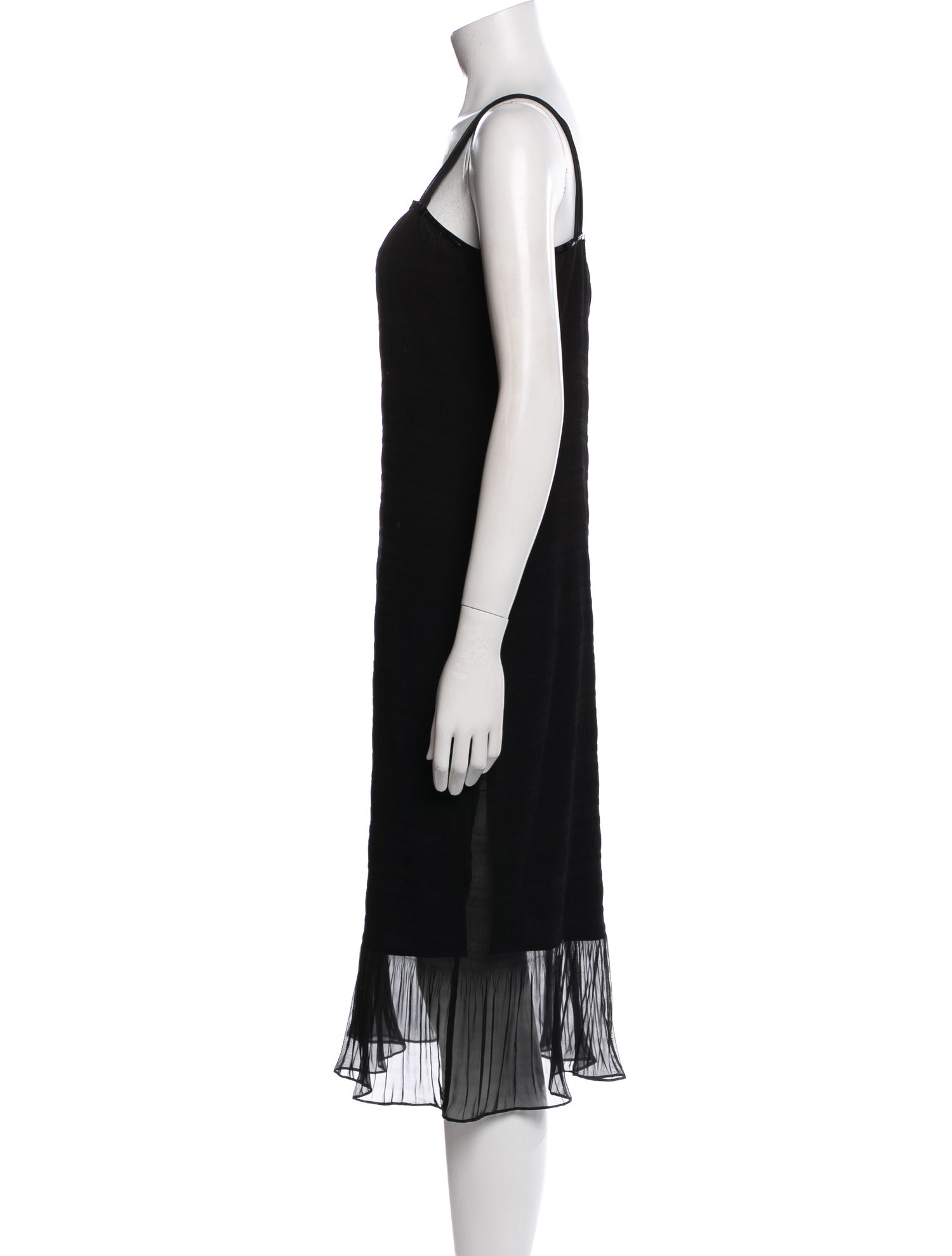 Juliana Collezione Square Neckline Midi Length Dress