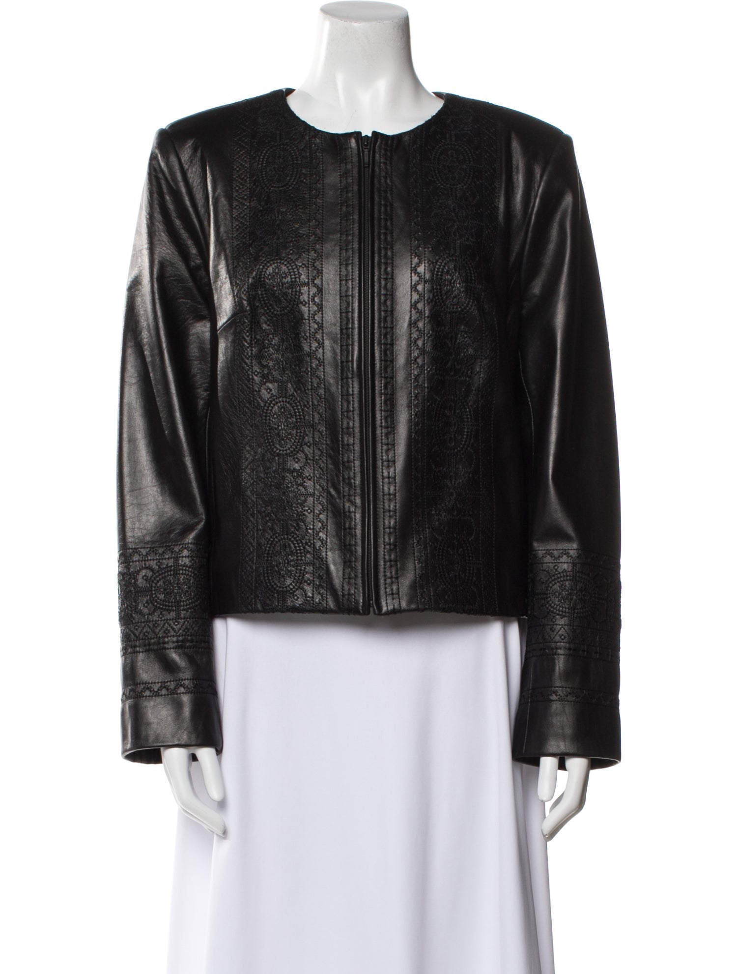 Juliana Collezione Leather Evening Jacket