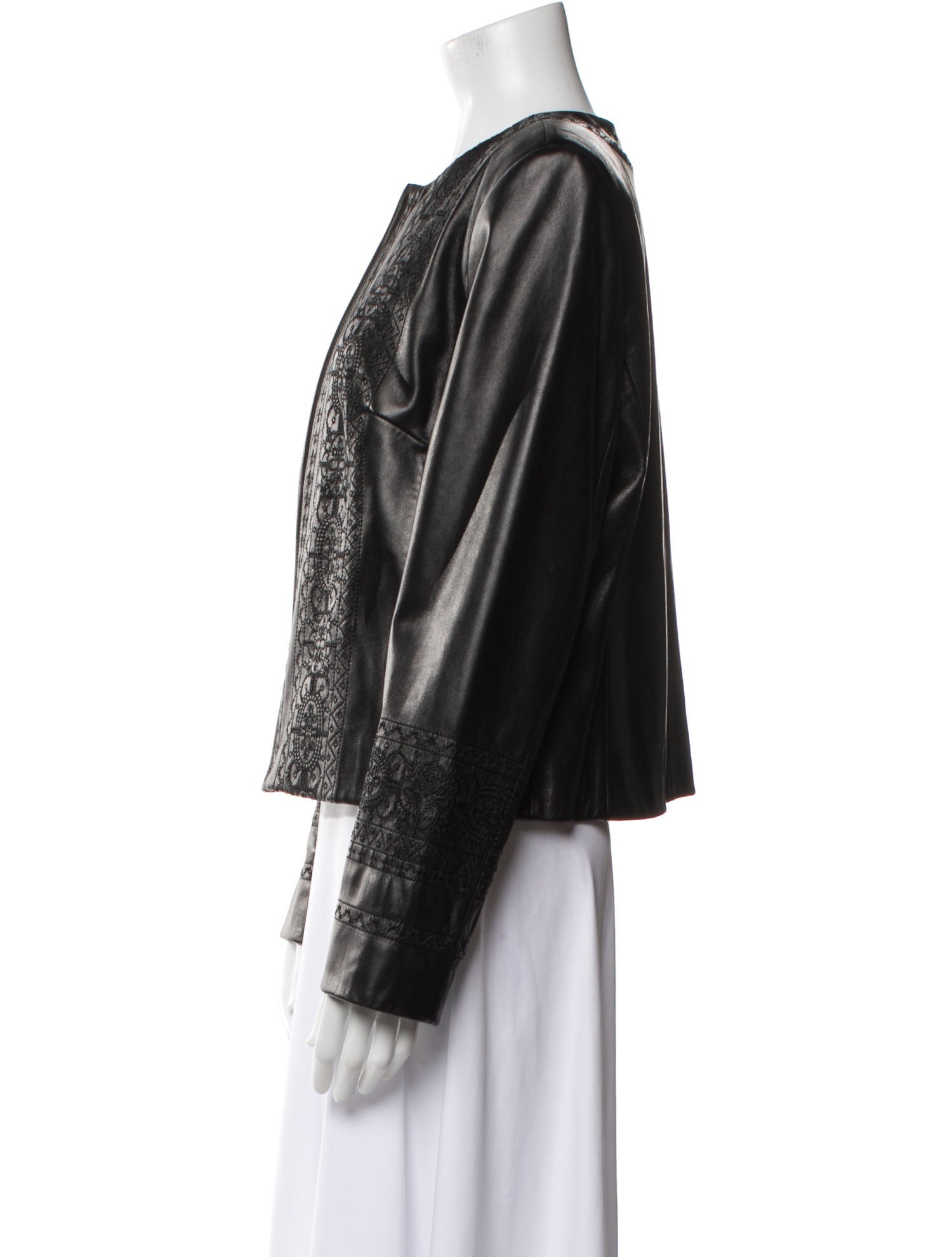 Juliana Collezione Leather Evening Jacket