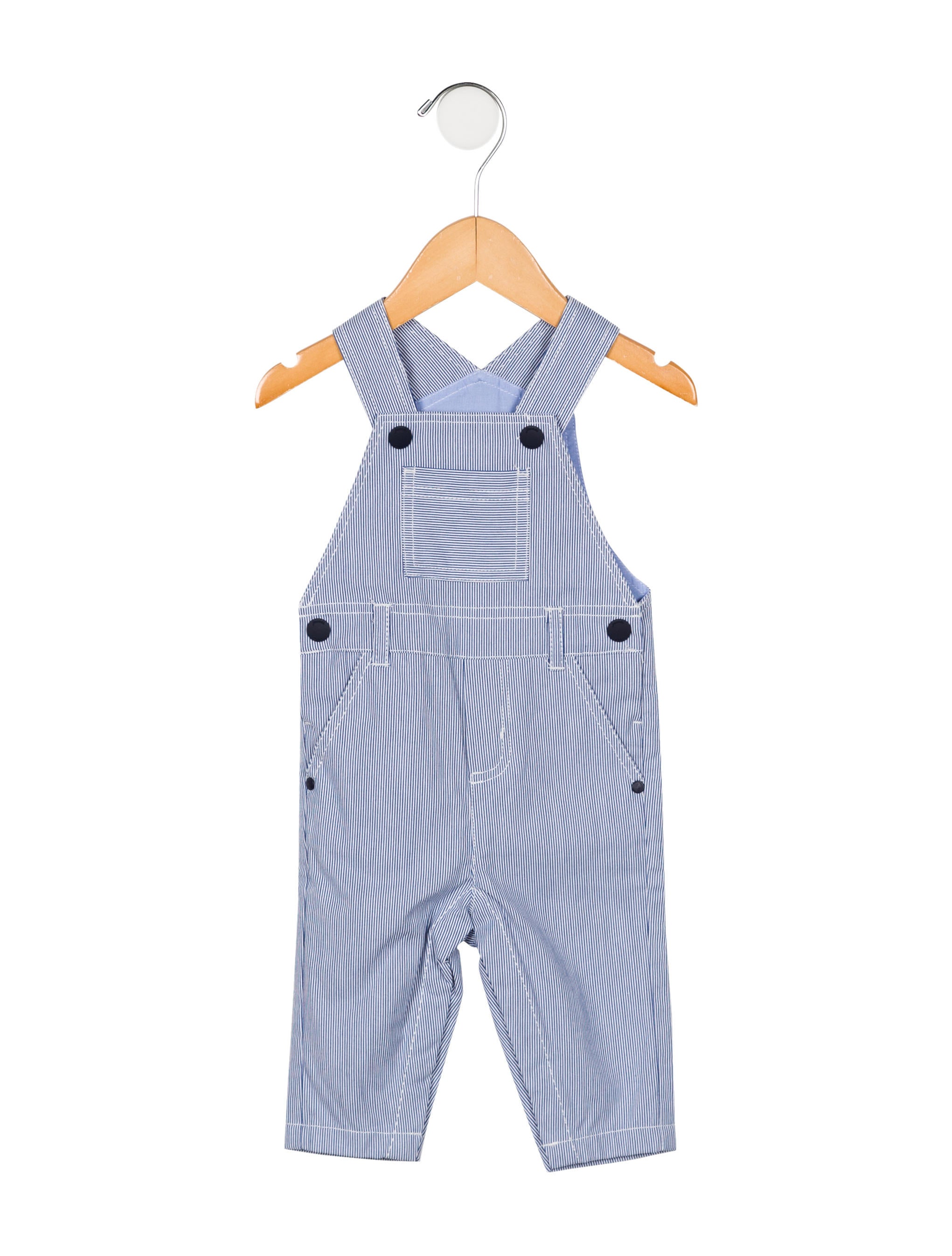 Jacadi Boys' Pinstripe Overalls w/ Tags Blue Sizes 024 Months, Boys