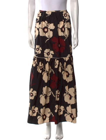 Juan de Dios Skirts Floral Print Midi Length Skirt S