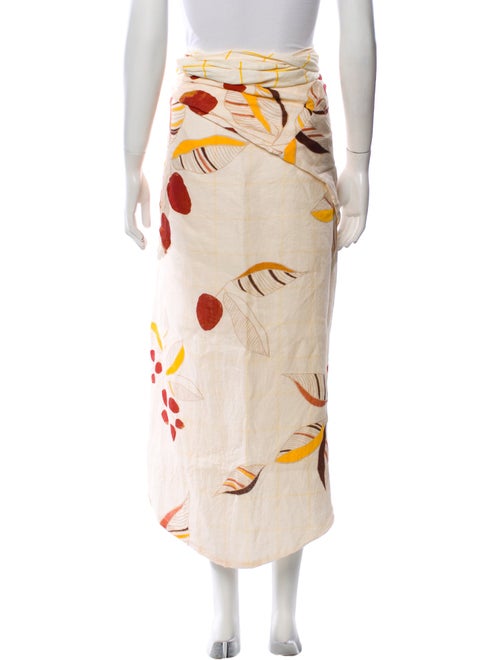 Juan de Dios Linen Midi Length Skirt